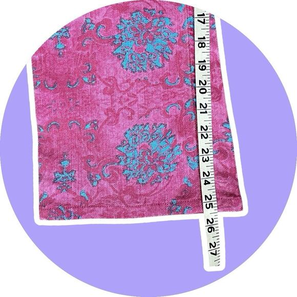 Escada Sport Women’s Kate Pink Blue Floral Jeans Kick Flare Crop Sz 38 US 8 M - Picture 8 of 16